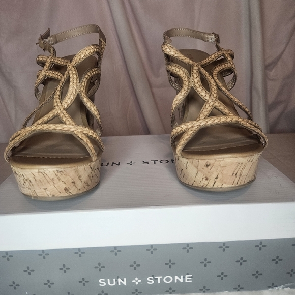 Sun + Stone Nadiya Mediterranean Sandals Macy's Size 11 NIB Retail $60 - Picture 5 of 14